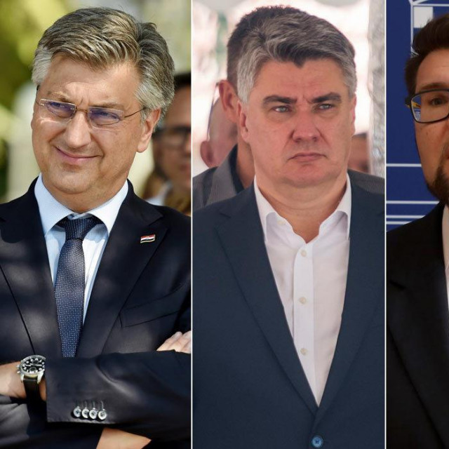 Andrej Plenković; Zoran Milanović; Peđa Grbin; Tomislav Tomašević