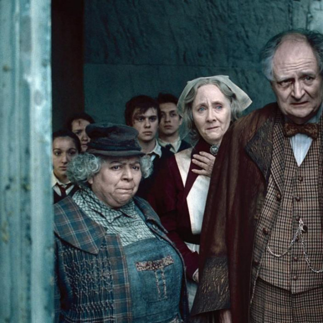 Miriam Margolyes, Gemma Jones, Jim Broadbent, David Bradley u filmu o Harryju Potteru