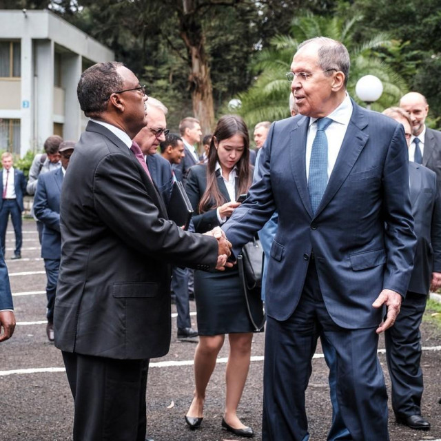 Sergej Lavrov i Demeke Mekonnenen u Addis Abebi