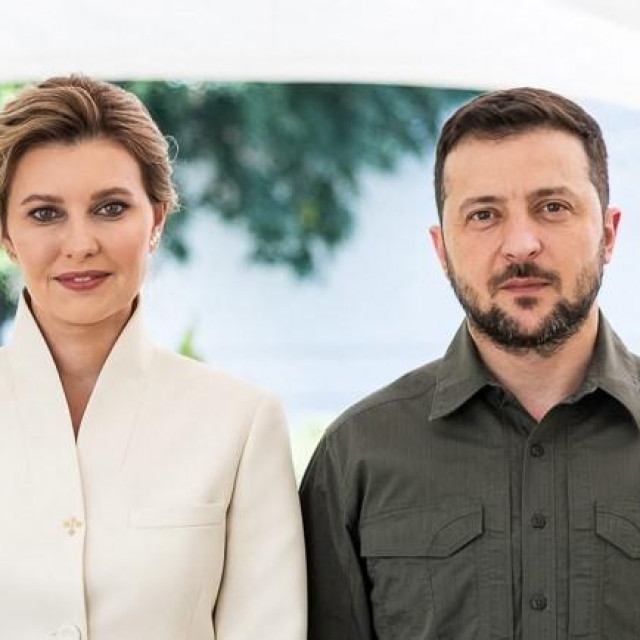 Olena Zelenska i Volodimir Zelenski