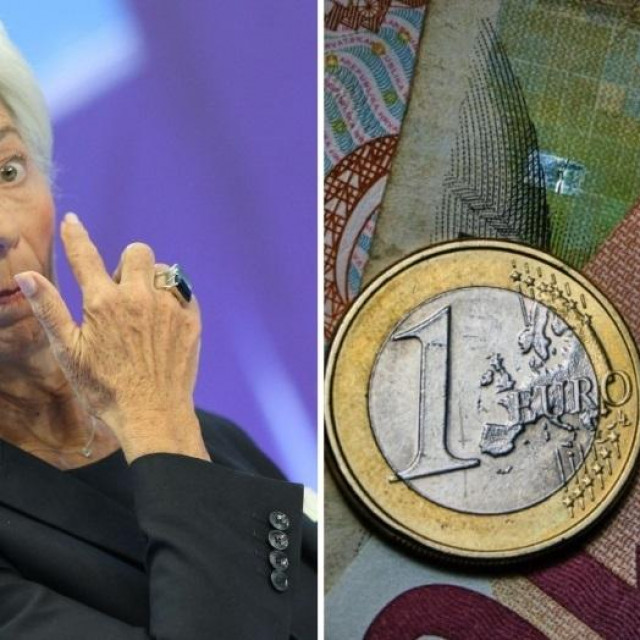 Christine Lagard/ euro i kuna, ilustracija