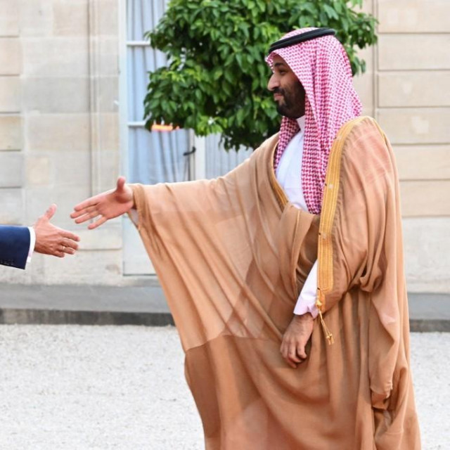 Emmanuel Macron i Mohamed bin Salman