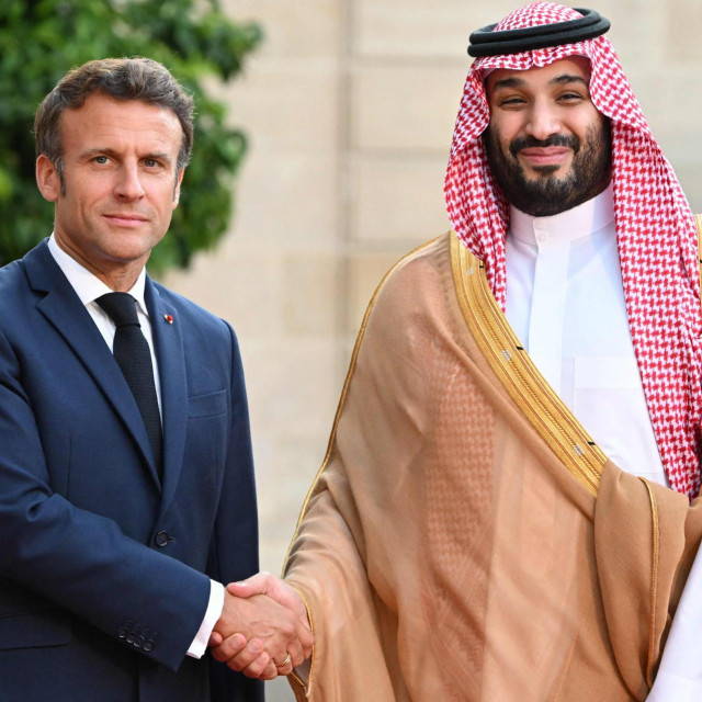 Emmanuel Macron i Mohammad bin Salman