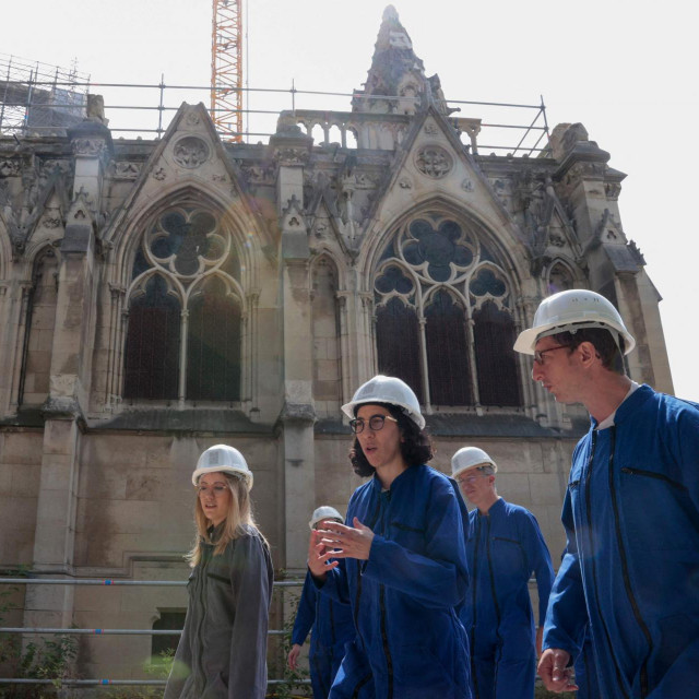 Ministrica kulture Rima Abdul Malak u posjeti katedrali Notre-Dame