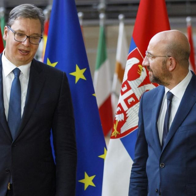 Aleksandar Vučić i Charles Michel