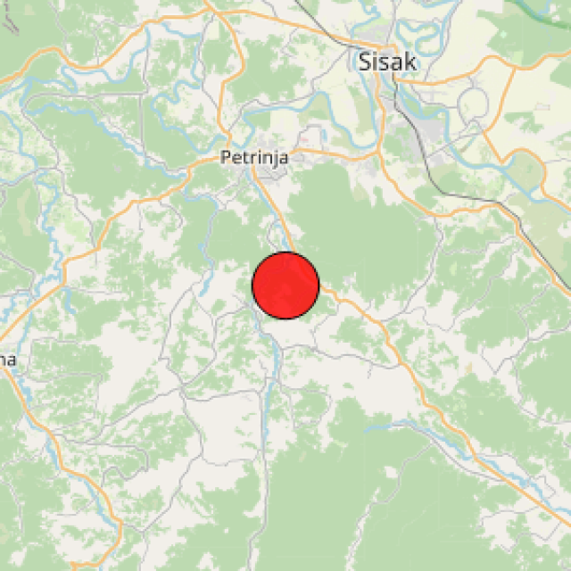 Potres s epicentrom u okolici Petrinje