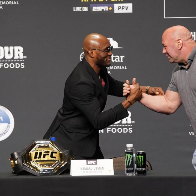 Kamaru Usman i Dana White