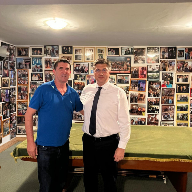 Mate Lončar i Andrej Plenković