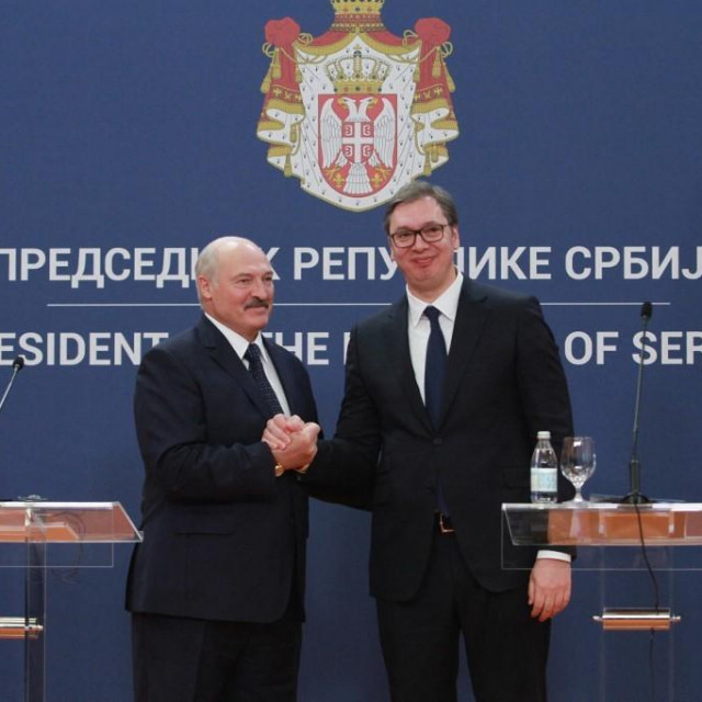 Aleksandar Lukašenko i Aleksandar Vučić (arhivska fotografija)