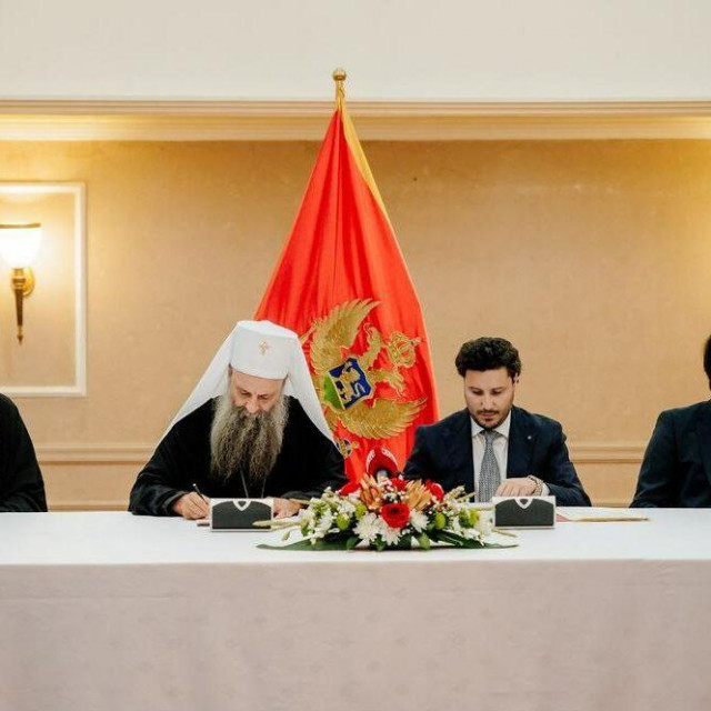 Potpisivanje Temeljnog ugovora između crnogorske vlade i Srpske pravoslavne crkve