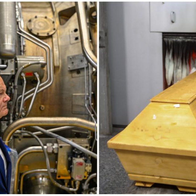 Njemački kancelar Olaf Scholz/ krematorij u Njemačkoj, ilustracija