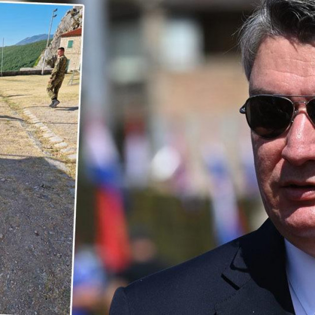 Vojnici na Kninskoj tvrđavi podaskavaju tlo na koje je trebao biti postavljen crveni tepi