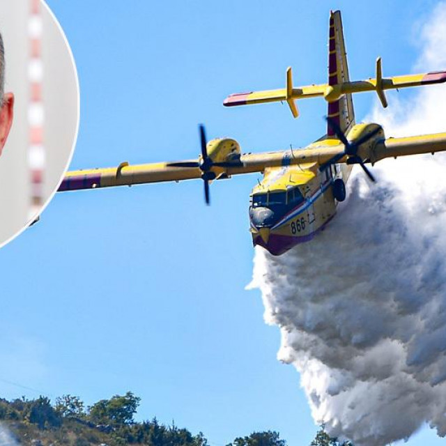 Direktor ZTC-a Zdravko Klanac i kanader u letu