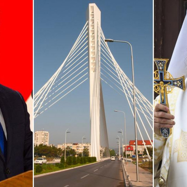 Dritan Abazović, Milenijski most u Podgorici i patrijarh SPC-a Porfirije