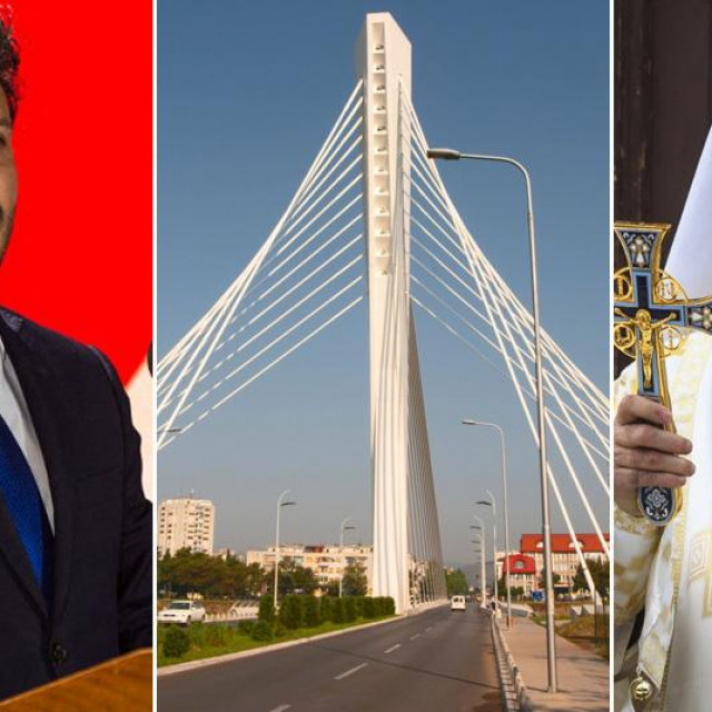 Dritan Abazović, Milenijski most u Podgorici i patrijarh SPC-a Porfirije