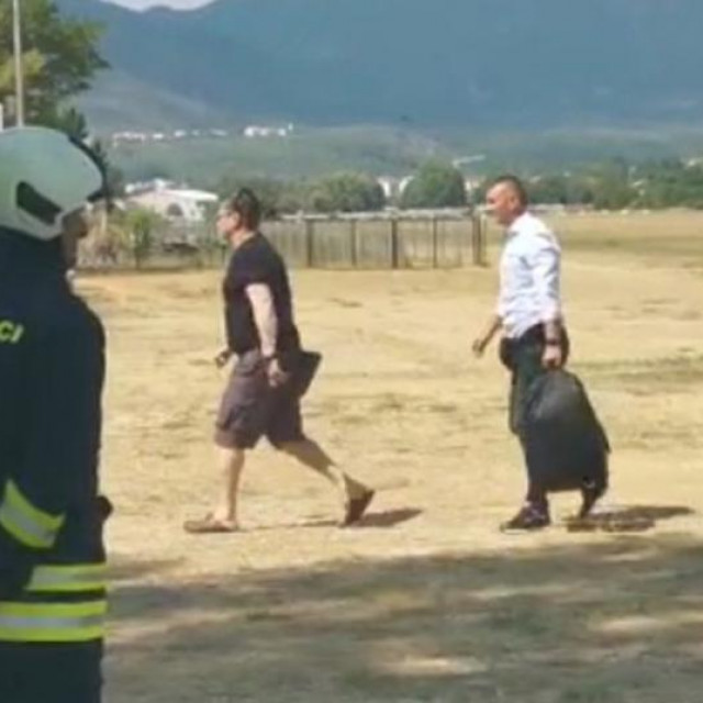 Milanović u zračnoj luci Sinj