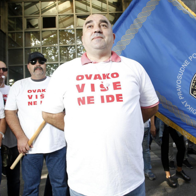 Sindikat pravosudne policije Hrvatske organizirao je mirni prosvjed 2019.: Ovako više ne ide