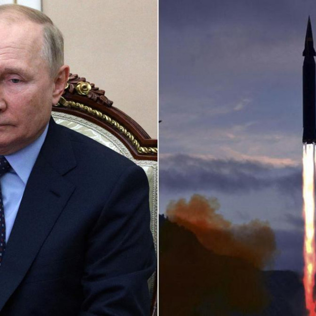 Vladimir Putin, nuklearni projektil/Ilustracija