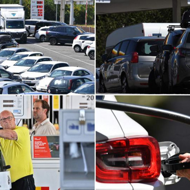 Shellova benzinska crpka Berchem početkom kolovoza