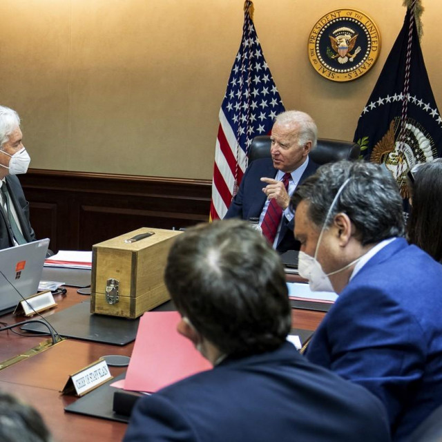 Predsjednik Joe Biden na sastanku s čelnicima CIA-e, kolovoz 2022.