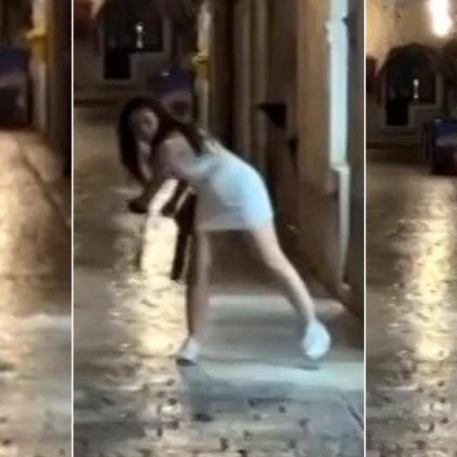 Pijana turistkinja u Dubrovniku