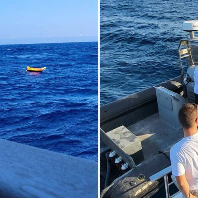 Prizori tijekom spašavanja dječaka pokraj obale Tunisa