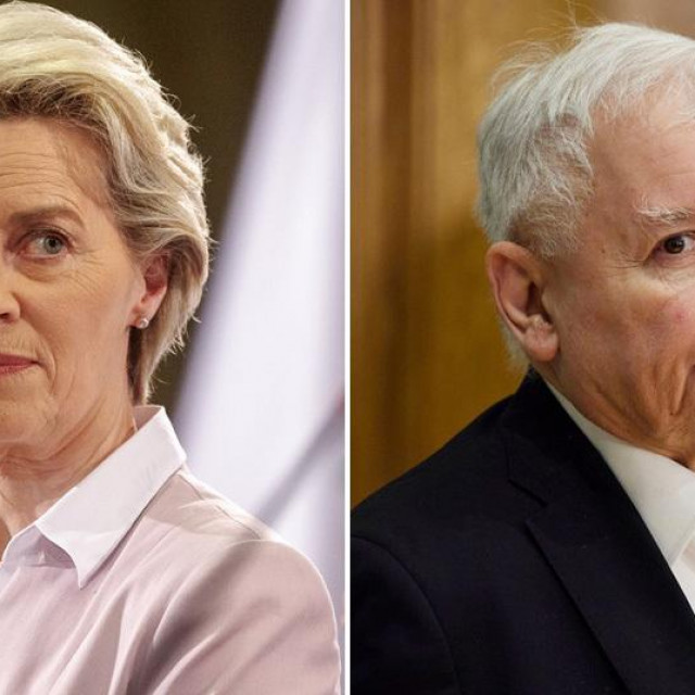 Ursula von der Leyen i Jarosław Kaczyński