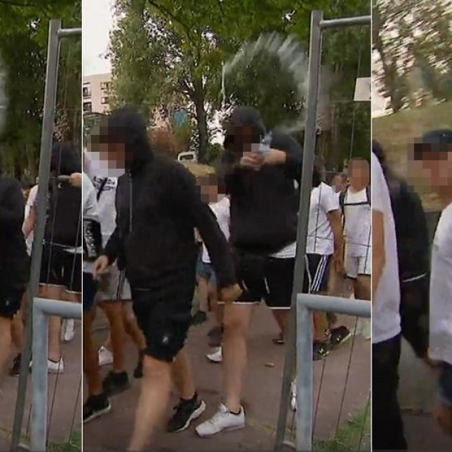 Navijači Hajduk snimatelja su prvo u više navrata polili vodom, a potom i fizički napali