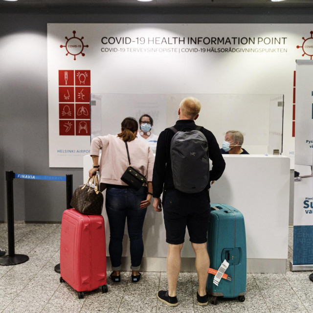 Putnici u finskoj zračnoj luci Helsinki-Vantaa/Ilustracija