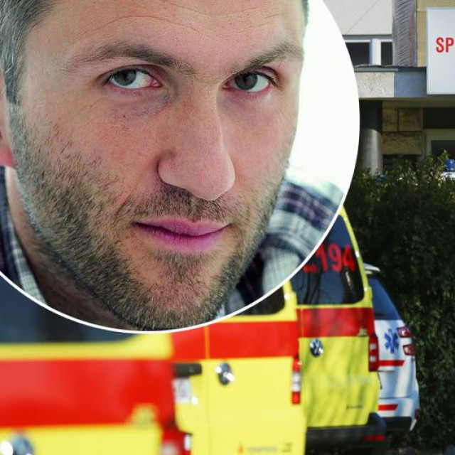 Vladimir Matijanić i ulaz u Zavod za hitnu medicinu KBC-a Split