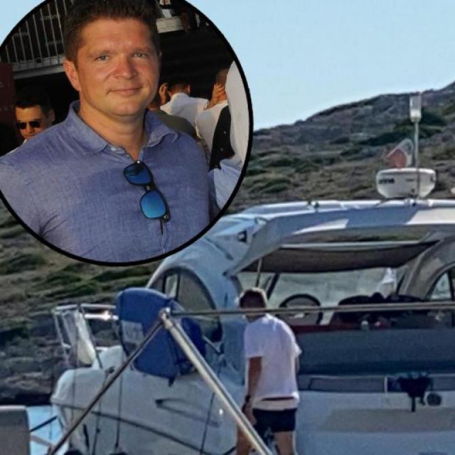 Blaž Pavičić (gore lijevo), Zdravko Marić (desno), Marić na Pavičićevoj jahti (glavna fotografija)