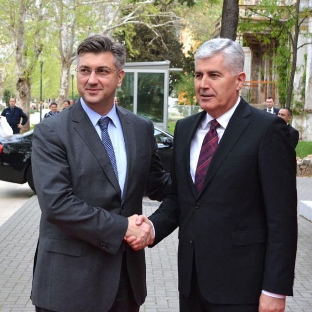 Dragan Čović i  Andrej Plenković