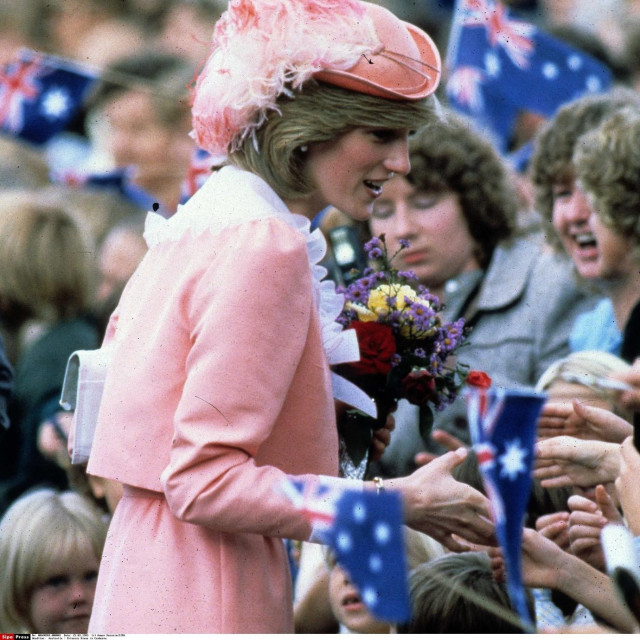 princeza Diana komplet boje breskve nosila je i u Australiji