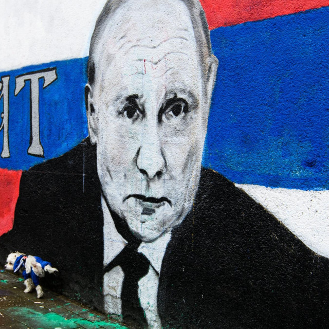 Grafit podrške Putinu u Beogradu