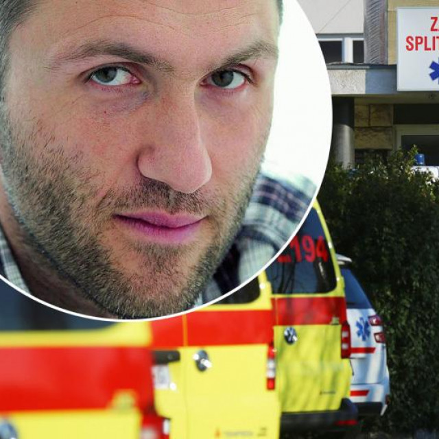 Vladimir Matijanić i ulaz u Zavod za hitnu medicinu KBC-a Split