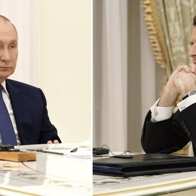 Vladimir Putin i Emmanuel Macron
