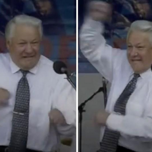 Boris Jeljcin pleše