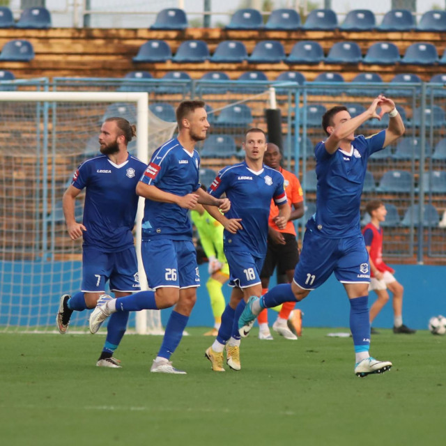 Michele Šego, slavlje igrača Varaždina