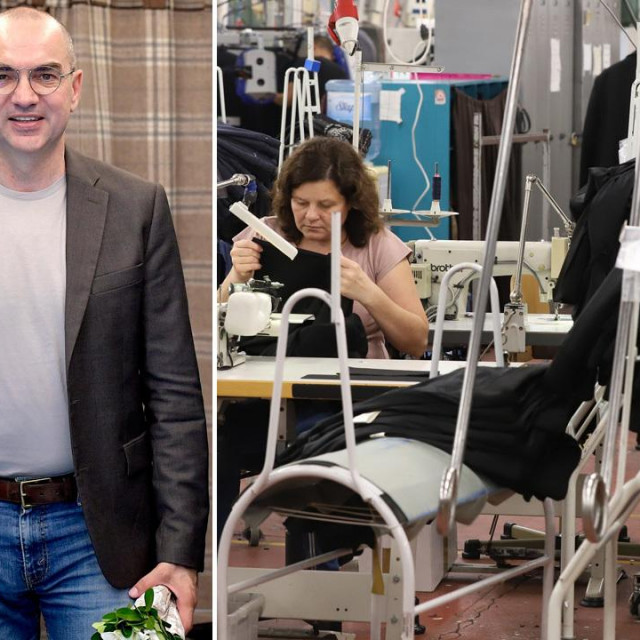 Nenad Bakić i radnice Varteksa