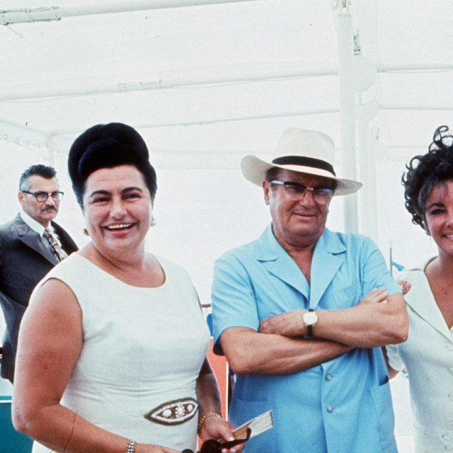 Elizabeth Taylor, Richard Burton, Tito i Jovanka Broz