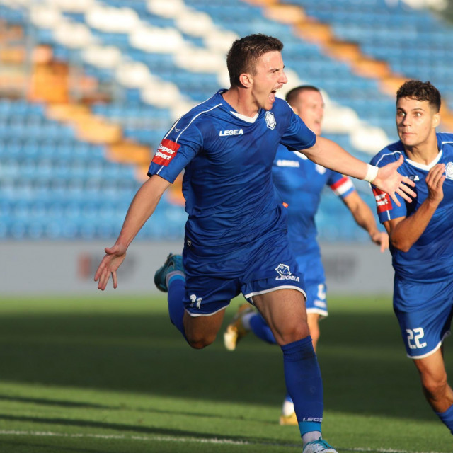 Michele Šego slavi pogodak Šibeniku