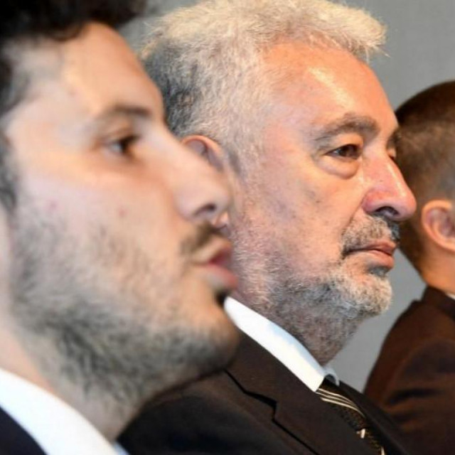 Dritan Abazović, Zdravko Krivokapić i Aleksa Bečić