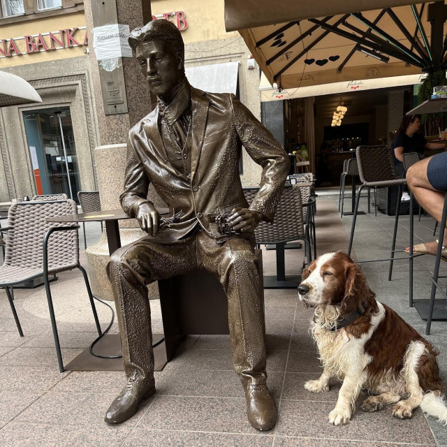 Skulptura Nikole Tesle na Cvjetnom trgu