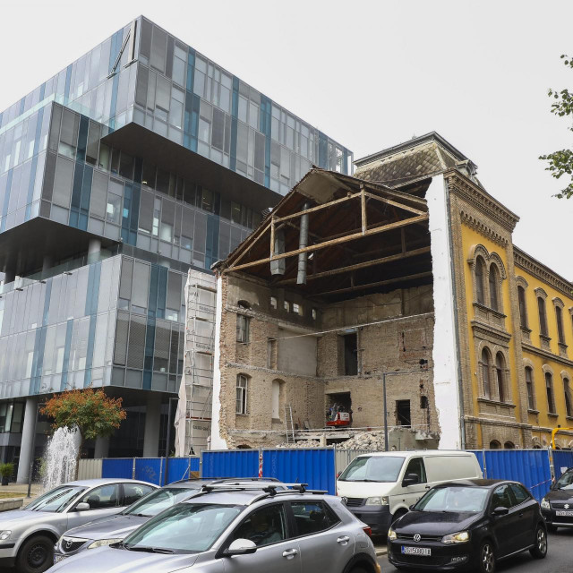 Rušenje dijela zgrade u svrhu restauriranja nekadašnje Tvornice duhana Zagreb, spomenika kulture