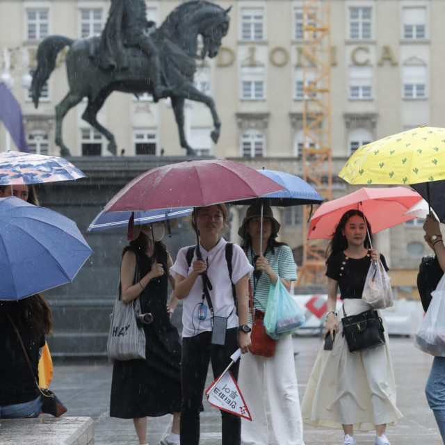 Kiša u Zagrebu, Ilustracija