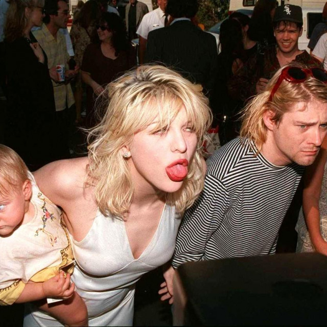 Kurt Cobain, Courtney Love i Frances 1993.
