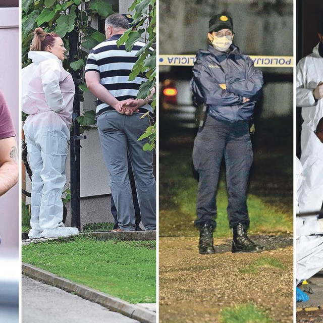 S lijeva na desno: Ivan Kralj, policijski očevidi u Cetingradu, Galižani i Osijeku