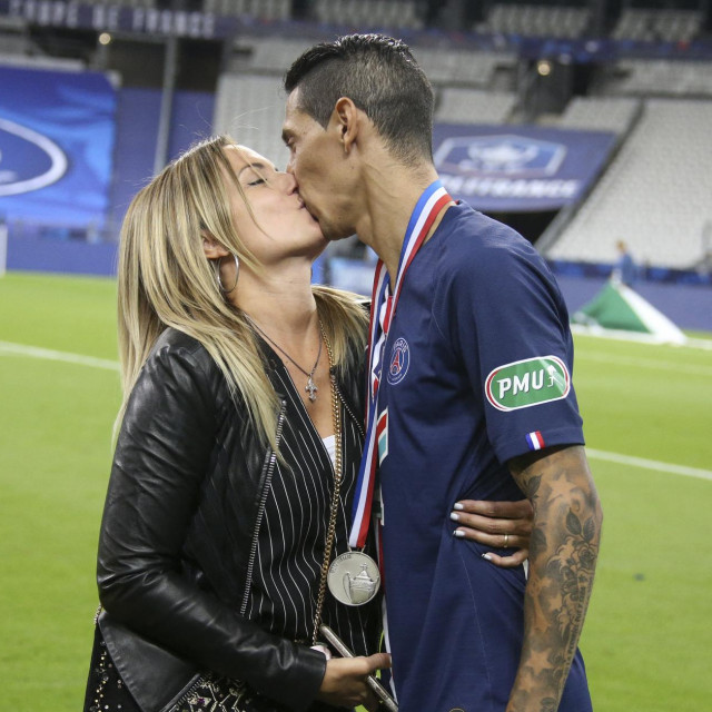 Jorgelina Cardoso i Angel Di Maria za vrijeme dana u PSG-u