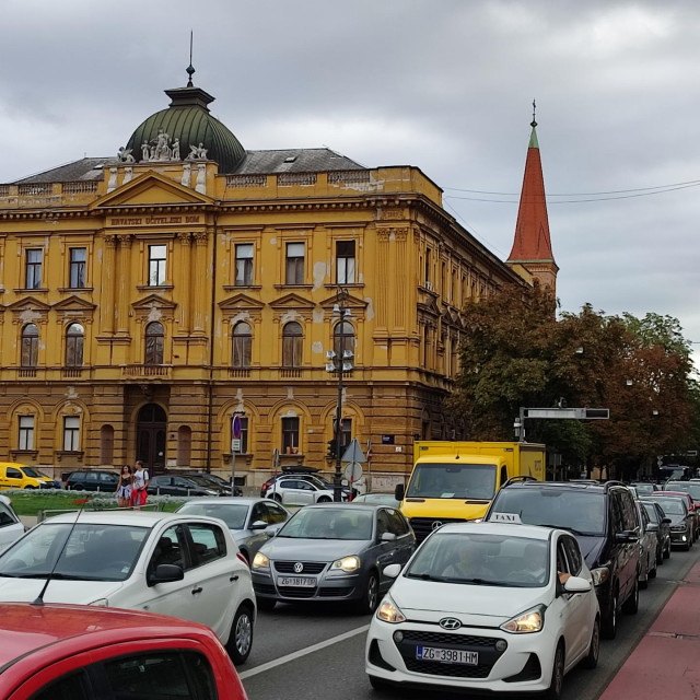 Prometni kaos u centru Zagreba