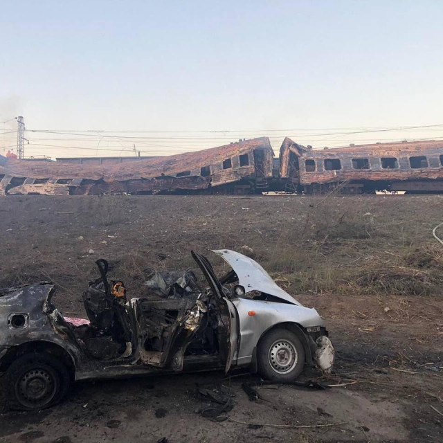 Posljedice napada na željezničku postaju u Čaplinama